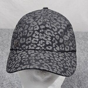 Gaiam Hat Leopard Print Gray Black Nylon Athleisure Minimalist Cheetah Yoga